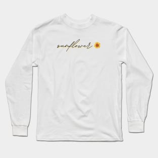 Sunflower - aesthetic simple design Long Sleeve T-Shirt